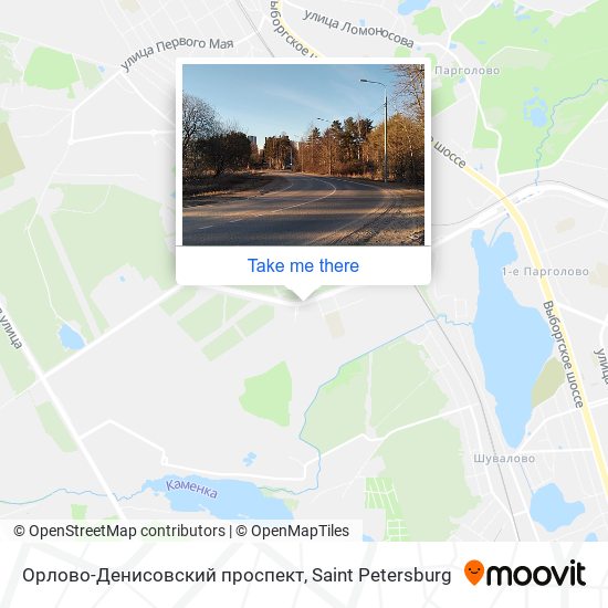 Орлово-Денисовский проспект map