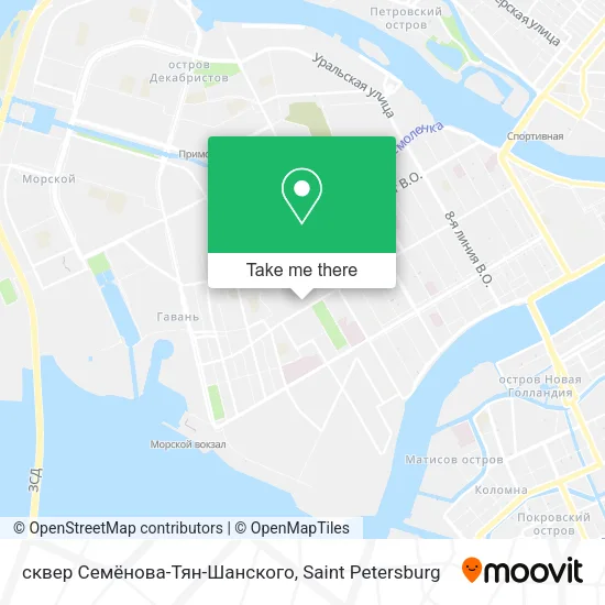 сквер Семёнова-Тян-Шанского map