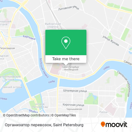 Организатор перевозок map