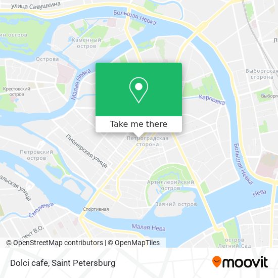 Dolci cafe map
