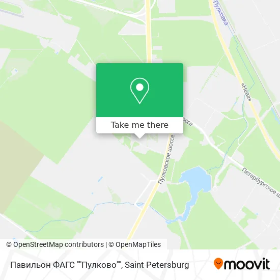 Павильон ФАГС ""Пулково"" map