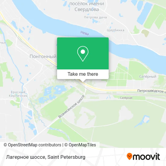 Лагерное шоссе map