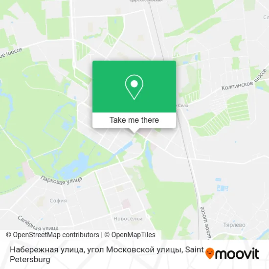 Набережная улица, угол Московской улицы map