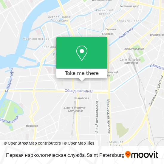 Первая наркологическая служба map