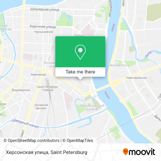 Херсонская улица map