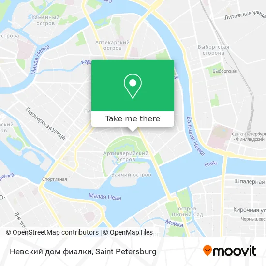 Невский дом фиалки map