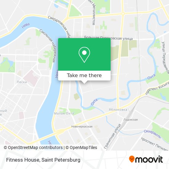 Fitness House map