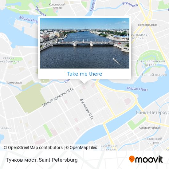 Тучков мост map