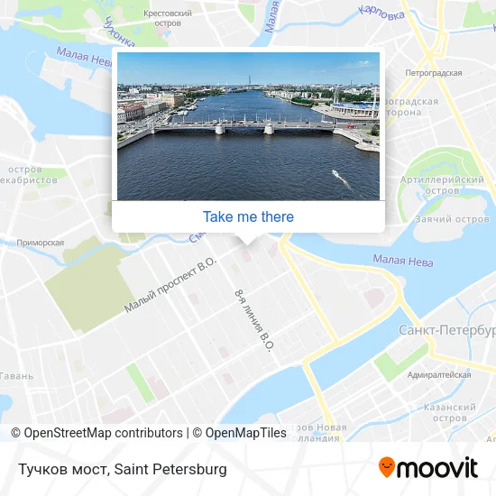Тучков мост map