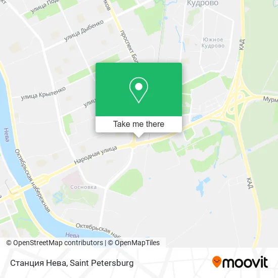 Станция Нева map