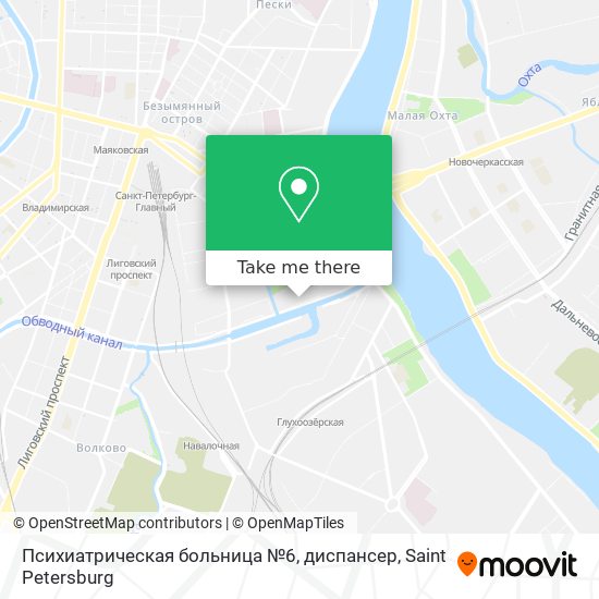 Психиатрическая больница №6, диспансер map