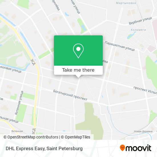 DHL Express Easy map