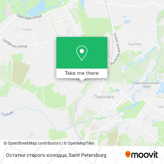 Остатки старого колодца map