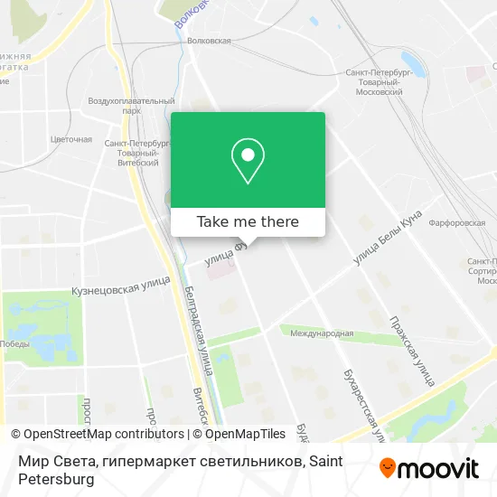 Мир Света, гипермаркет светильников map