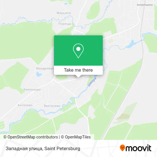 Западная улица map