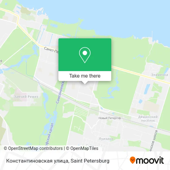 Константиновская улица map