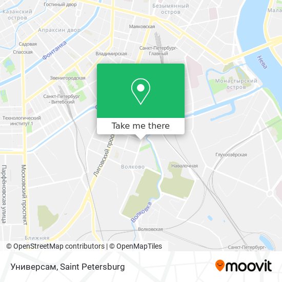 Универсам map