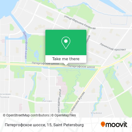 Петергофское шоссе, 15 map