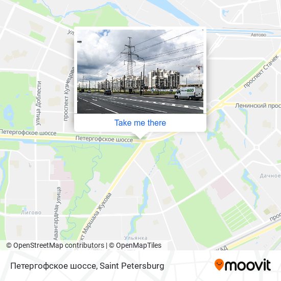 Петергофское шоссе map