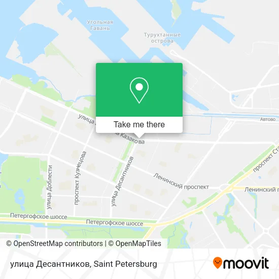 улица Десантников map