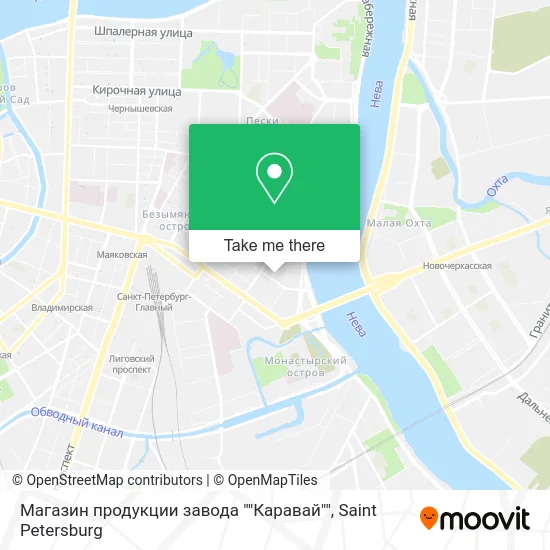 Магазин продукции завода ""Каравай"" map