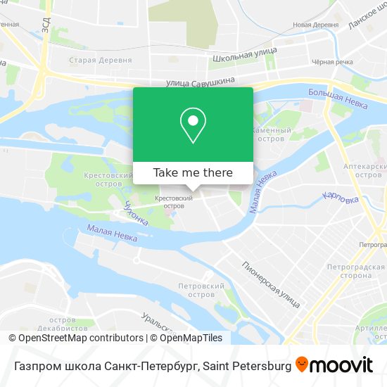 Газпром школа Санкт-Петербург map