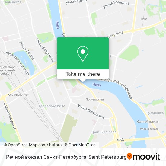 Речной вокзал Санкт-Петербурга map
