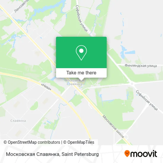 Московская Славянка map