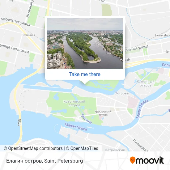 Елагин остров map