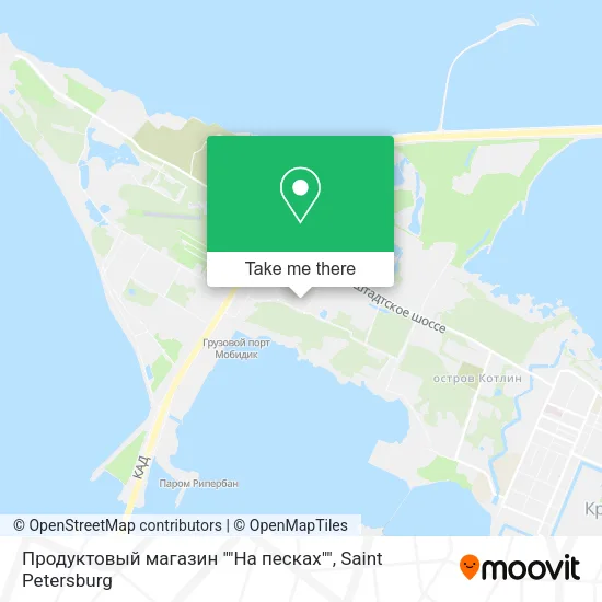 Продуктовый магазин ""На песках"" map