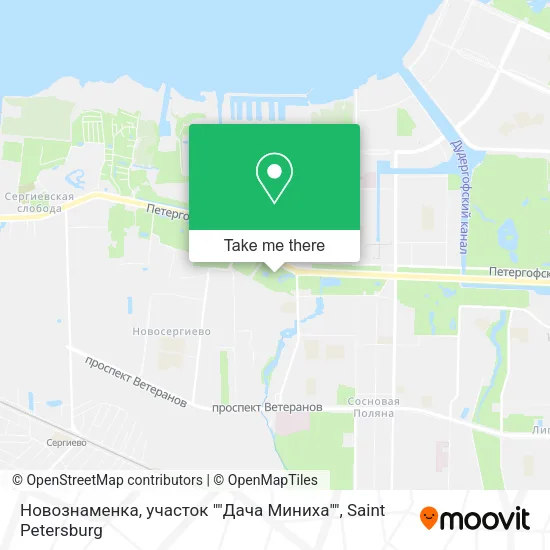 Новознаменка, участок ""Дача Миниха"" map