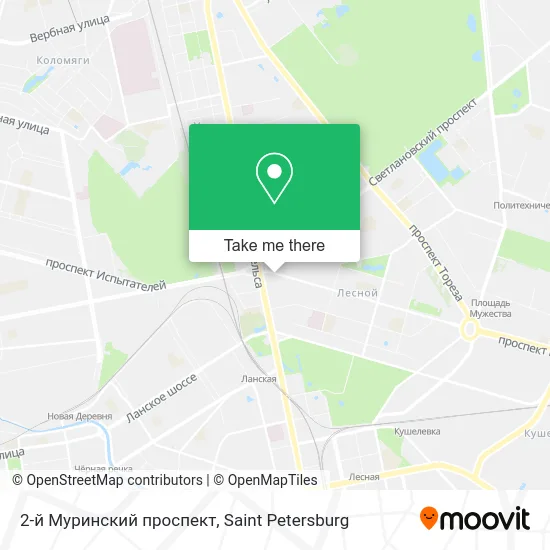 2-й Муринский проспект map
