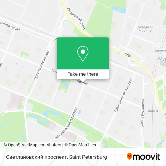 Светлановский проспект map
