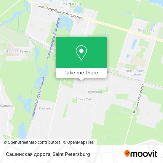 Сашинская дорога map