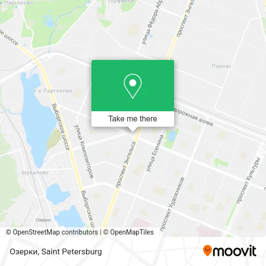 Озерки map