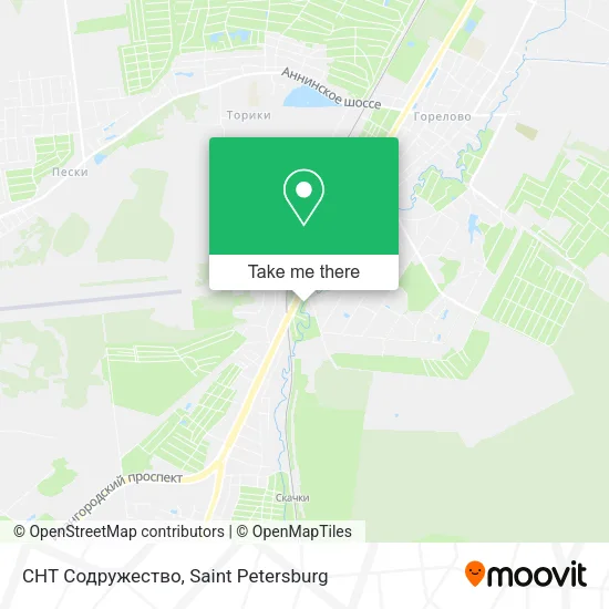 СНТ Содружество map