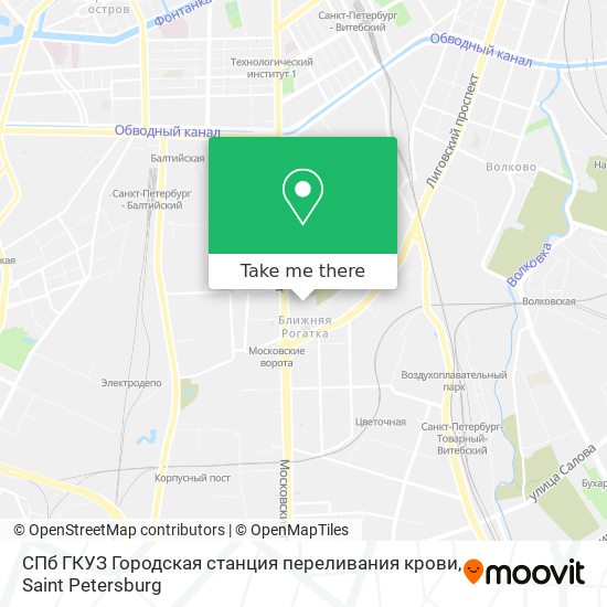 СПб ГКУЗ Городская станция переливания крови map