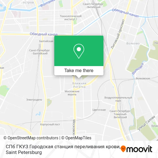 СПб ГКУЗ Городская станция переливания крови map