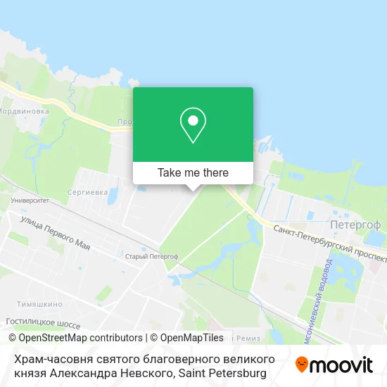 Храм-часовня святого благоверного великого князя Александра Невского map