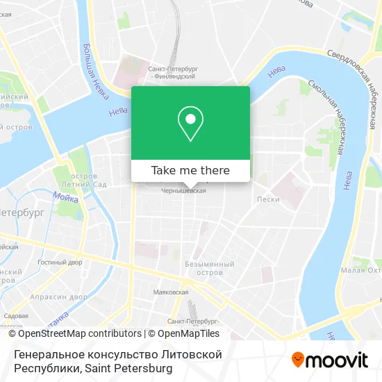 Генеральное консульство Литовской Республики map