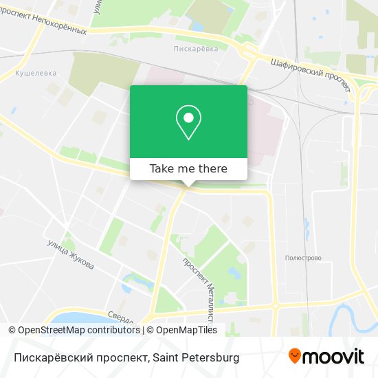 Пискарёвский проспект map