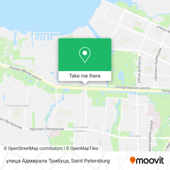 улица Адмирала Трибуца map