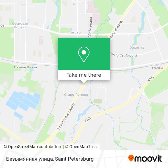 Безымянная улица map