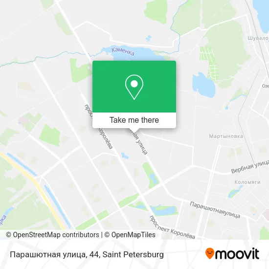 Парашютная улица, 44 map