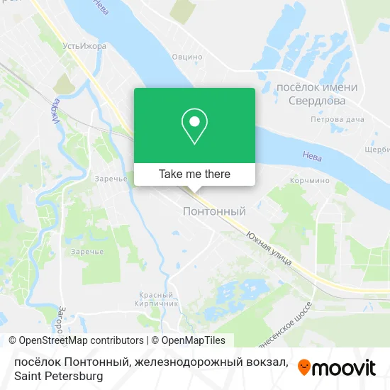 посёлок Понтонный, железнодорожный вокзал map