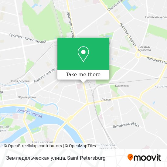 Земледельческая улица map