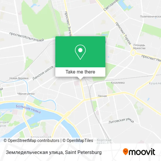 Земледельческая улица map