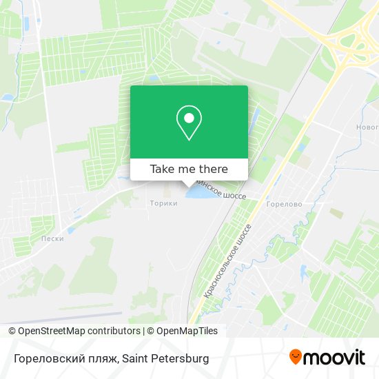 Гореловский пляж map