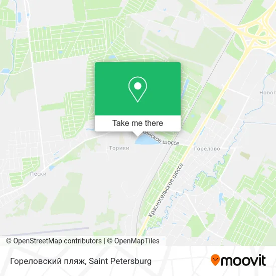 Гореловский пляж map