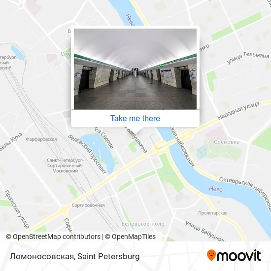 Ломоносовская map